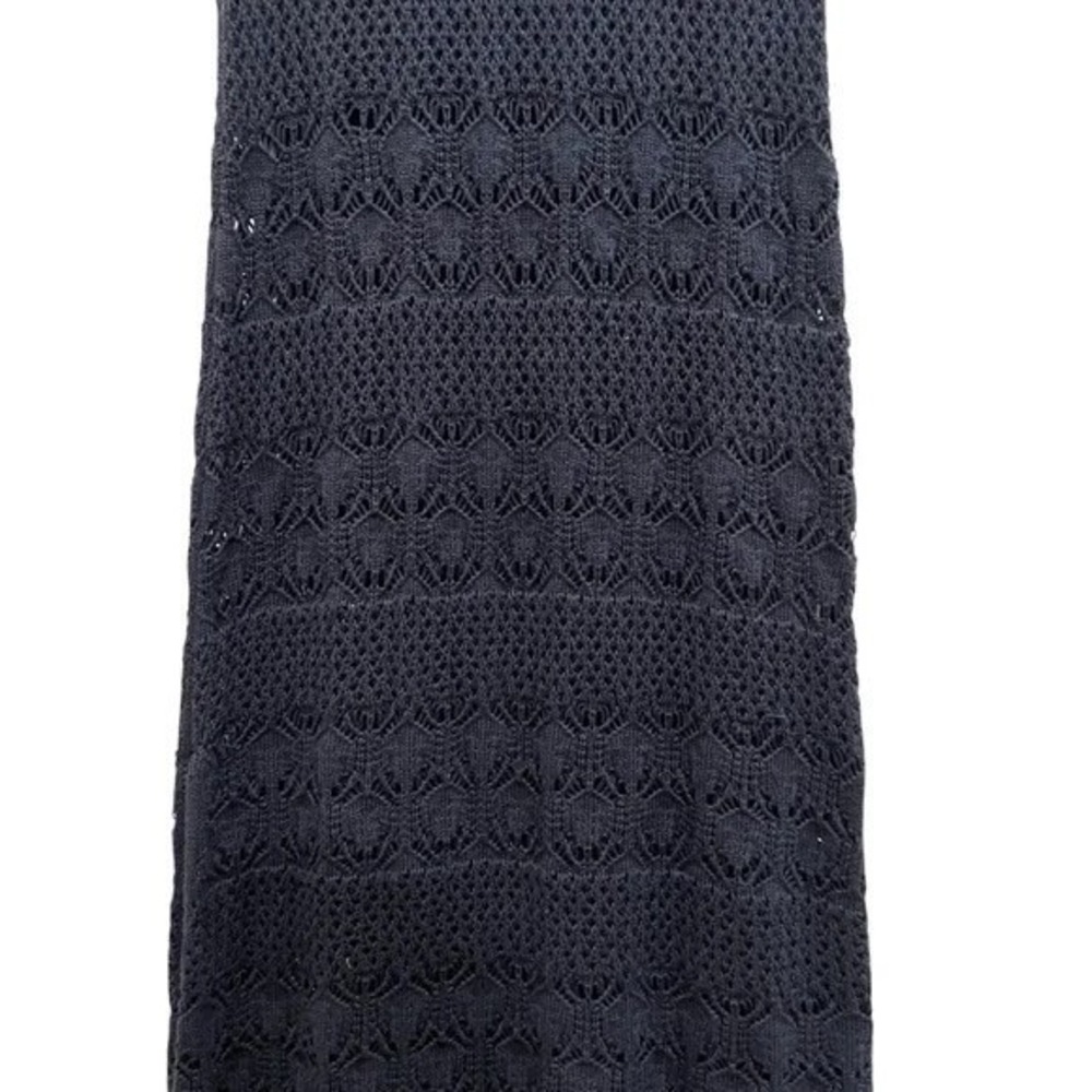 Splendid Navy Knit Maxi Dress Small Sleeveless‎ Crochet NWOT - Picture 6 of 8